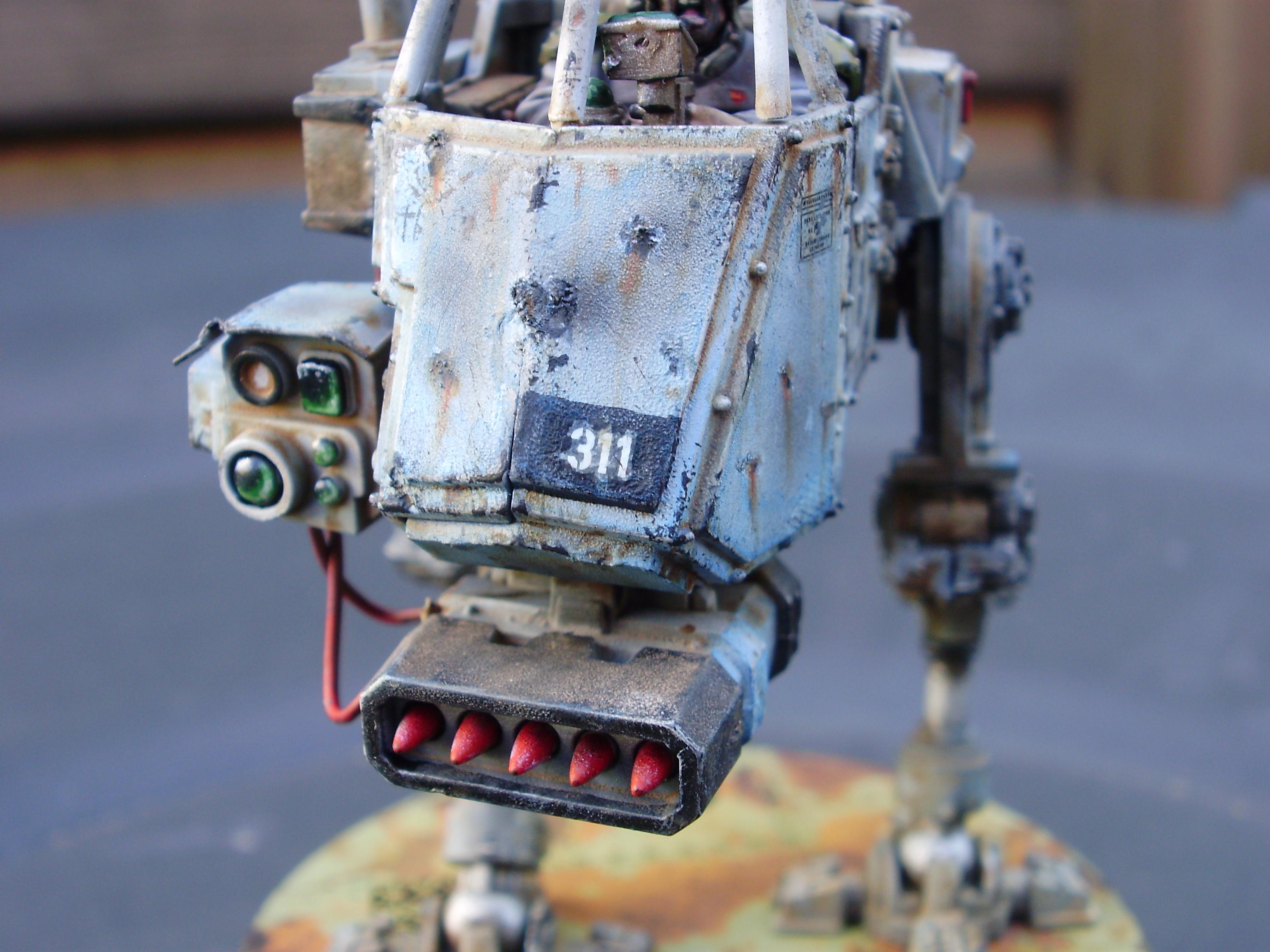Figurine Warhammer 40K Rogue Trader - Imperial Guard Sentinel Walker (OOP, Métal)
